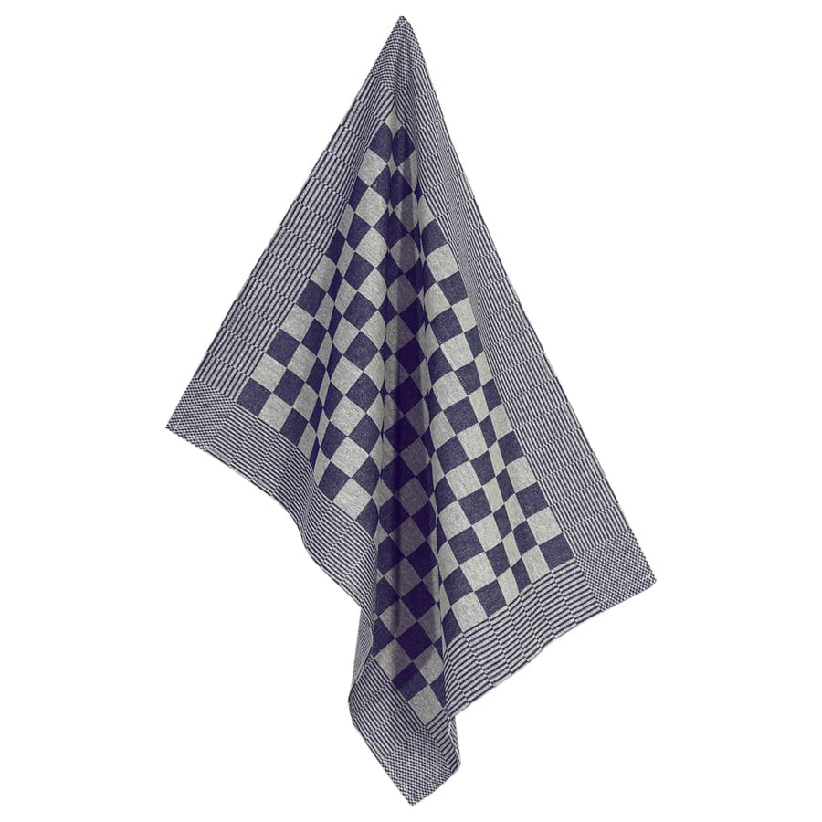 20-delige Keukendoekenset katoen blauw en wit Blauw en wit