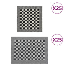 50-Delige Keukendoekenset Katoen Zwart En Wit