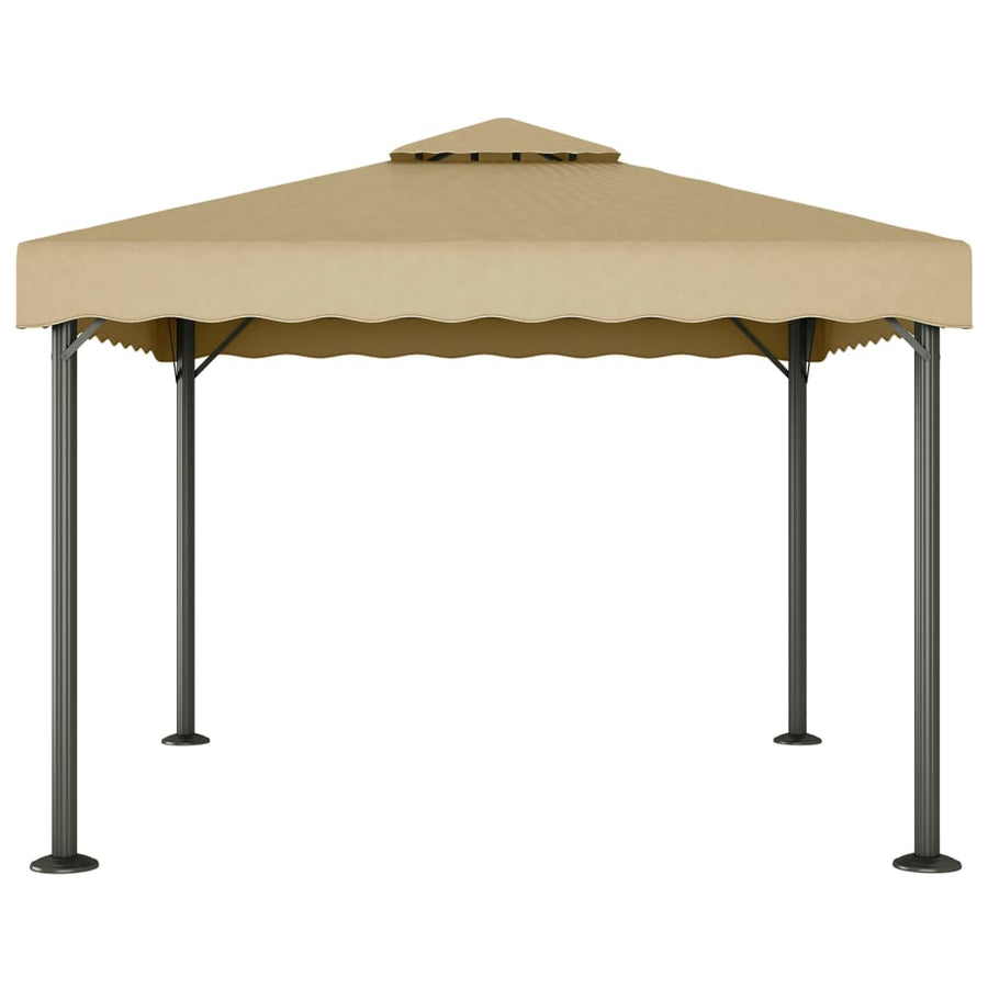 Prieel 3X3 M Aluminium En Staal Taupe