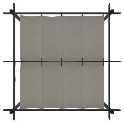 Tuinprieel Met Uittrekbaar Dak 3X3 M Kleurig 3 x 3 x 2.2 m Crème
