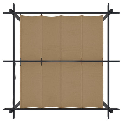Tuinprieel Met Uittrekbaar Dak 3X3 M 3 x 3 x 2.2 m Taupe