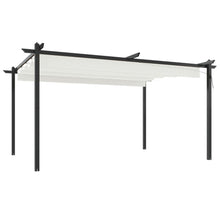 Tuinprieel Met Uittrekbaar Dak 4X3 M Kleurig 4 x 3 x 2.2 m Crème