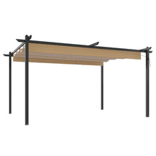 Tuinprieel Met Uittrekbaar Dak 4X3 M 4 x 3 x 2.2 m Taupe