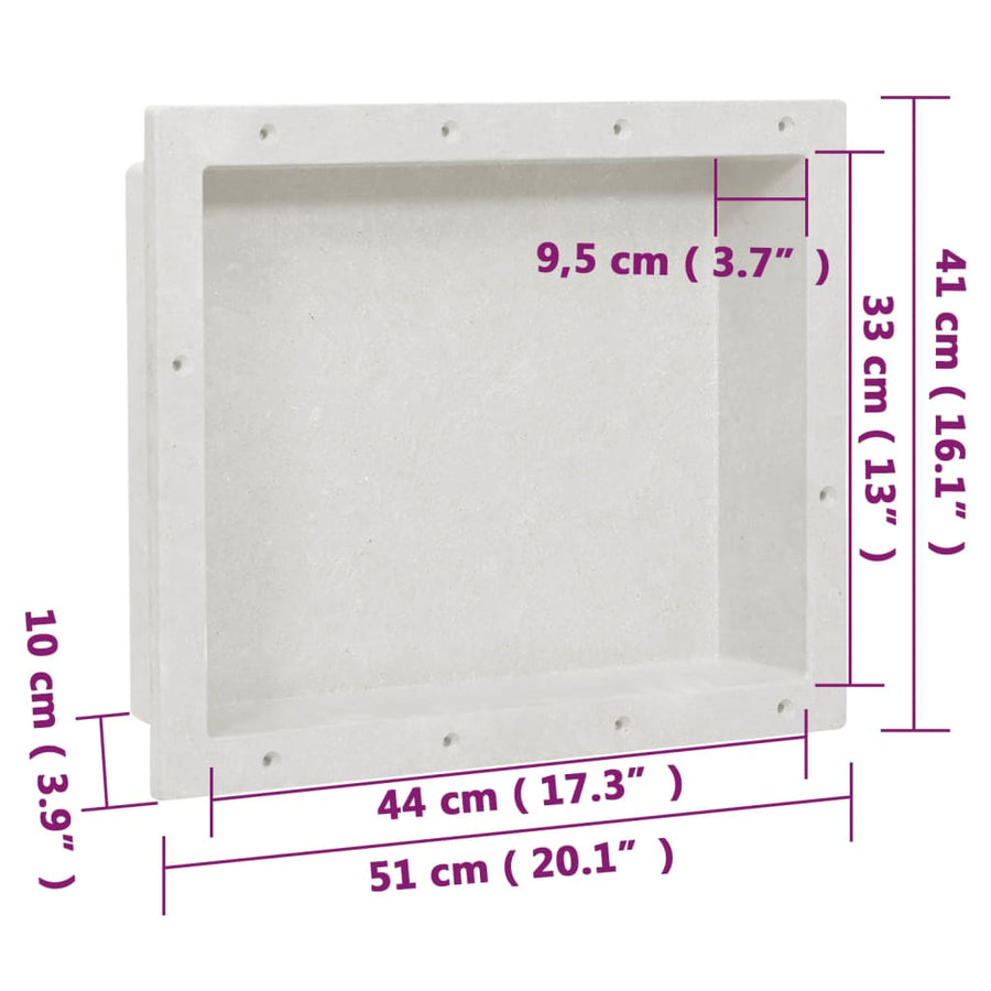 Douchenis 41x51x10 cm matwit