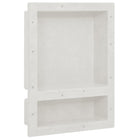 Douchenis met 2 vakken 41x51x10 cm matwit Wit