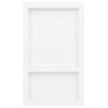 Douchenis met 2 vakken 41x69x9 cm hoogglans wit Wit sn1627