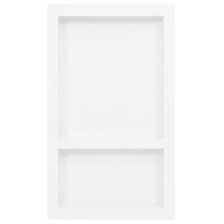 Douchenis met 2 vakken 41x69x9 cm hoogglans wit Wit sn1627
