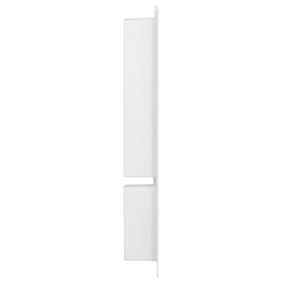 Douchenis met 2 vakken 41x69x9 cm hoogglans wit Wit sn1627