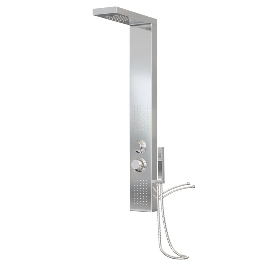 Douchepaneelsysteem Vierkant Roestvrij Staal 15 x 47 x 114 cm Zilver