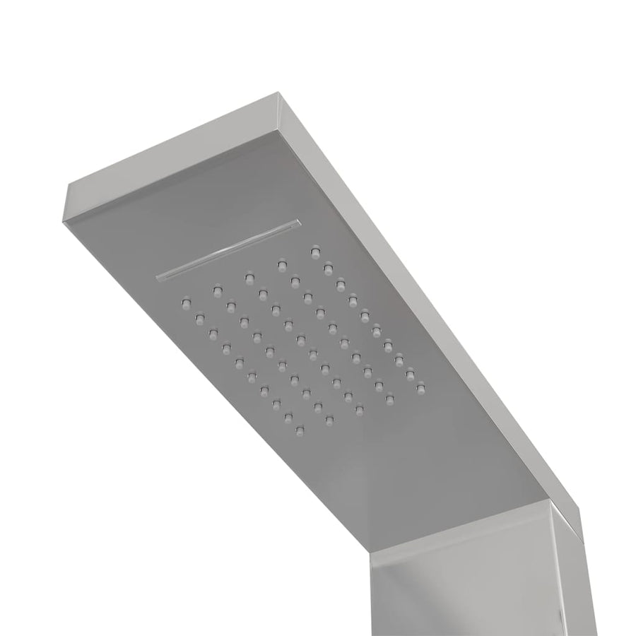 Douchepaneelsysteem Vierkant Roestvrij Staal 15 x 47 x 114 cm Zilver