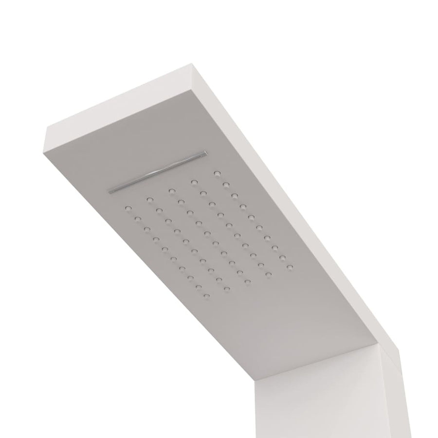 Douchepaneelsysteem aluminium wit 15 x 47 x 114 cm Wit