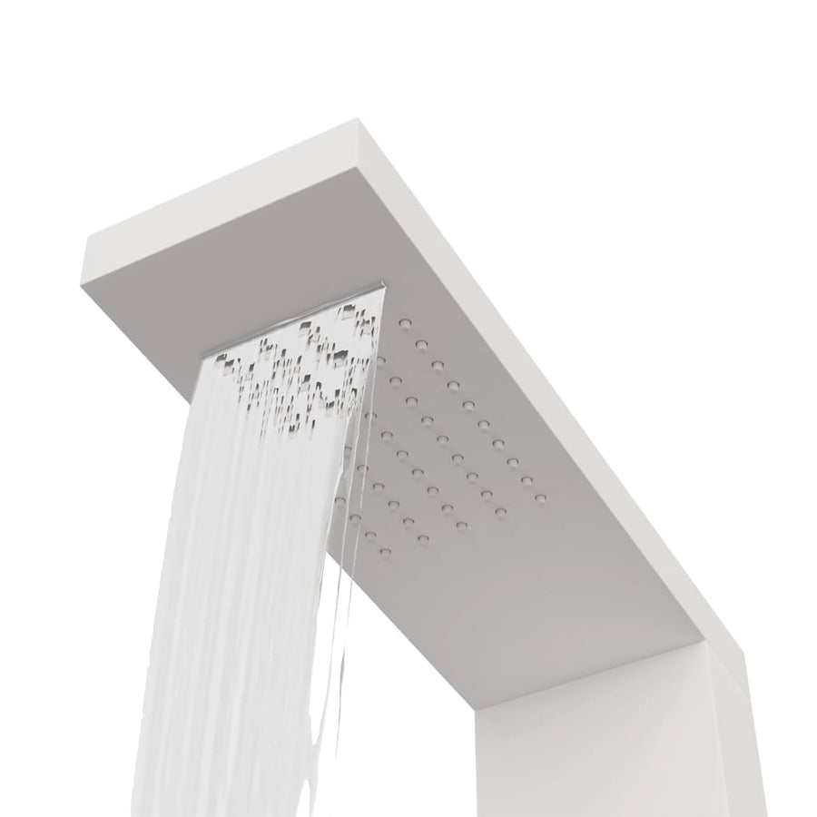 Douchepaneelsysteem aluminium wit 15 x 47 x 114 cm Wit