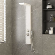 Douchepaneel aluminium wit 15x47x114 cm