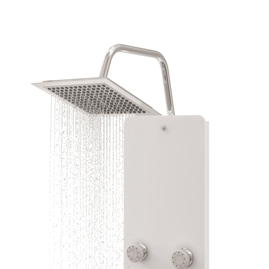 Douchepaneel 25X47,5X130 Cm Glas Wit