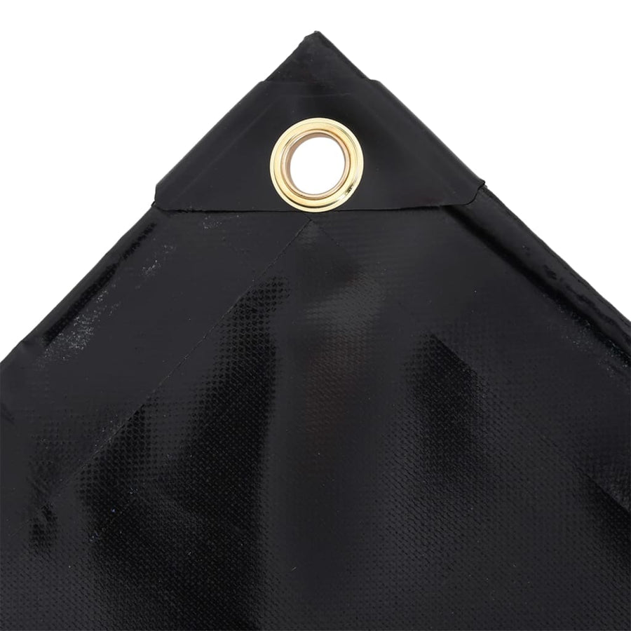 Dekzeil 650 g/m² 3x3 m zwart 3 x 3 m