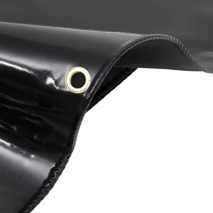 Dekzeil 650 g/m² 3x3 m zwart 3 x 3 m