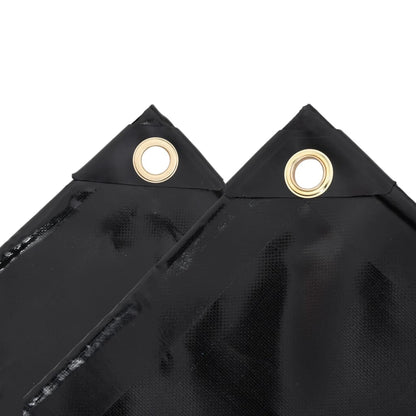 Dekzeil 650 G/M² ,5X6 M Zwart 1.5 x 6 m