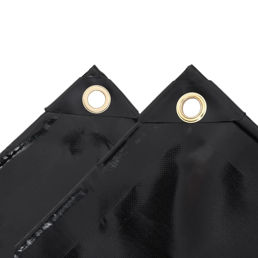 Dekzeil 650 G/M² 3,5X2,55 M Zwart 3.5 x 2.5 m