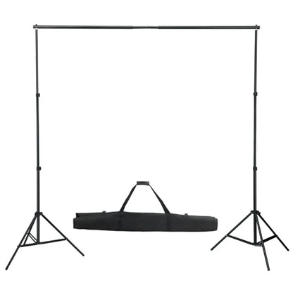 Fotostudioset Met Verlichtingsset En Achtergrond 300 x 300 cm Wit