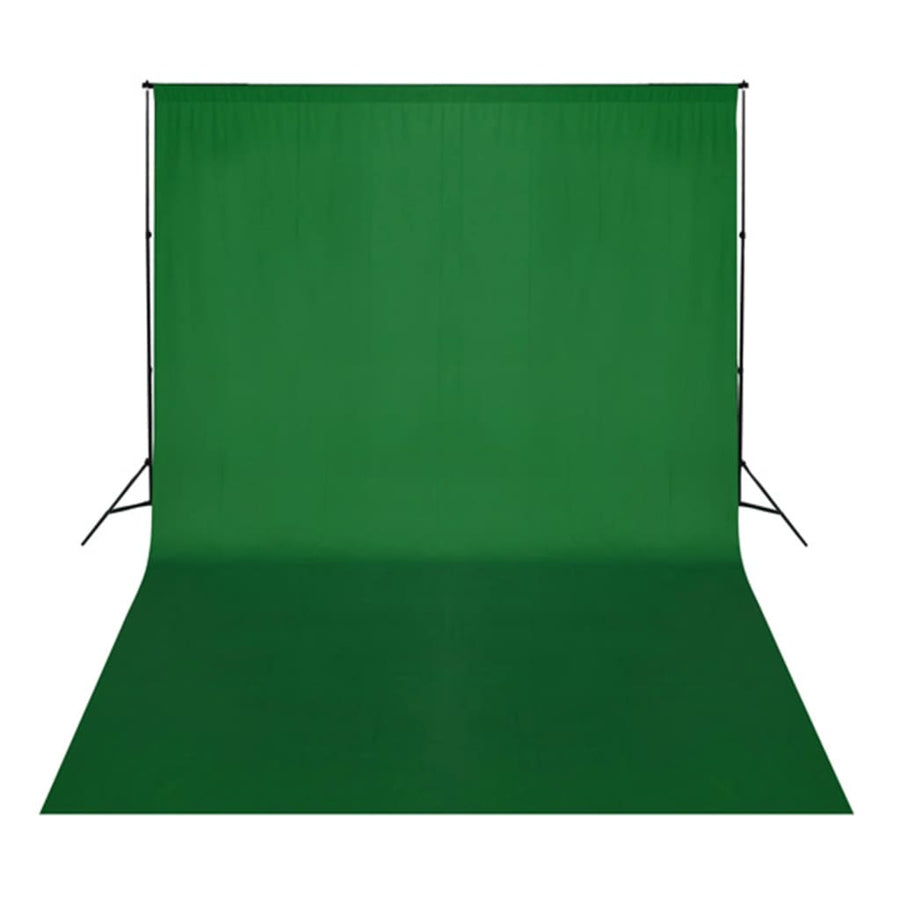 Fotostudioset Met Verlichtingsset En Achtergrond 500 x 300 cm Groen