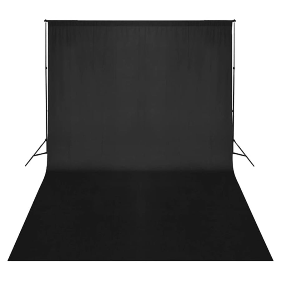 Fotostudioset Met Verlichtingsset En Achtergrond 500 x 300 cm Zwart