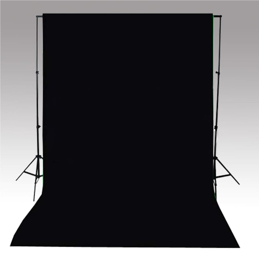Fotostudioset Met Verlichtingsset En Achtergrond 500 x 300 cm Zwart
