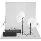 Fotostudioset Met Verlichtingsset En Achtergrond 500 x 300 cm Wit