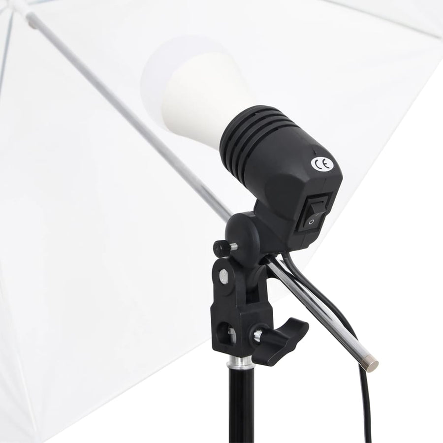 Fotostudioset Met Verlichtingsset, Achtergrond En Reflector 600 x 300 cm Wit