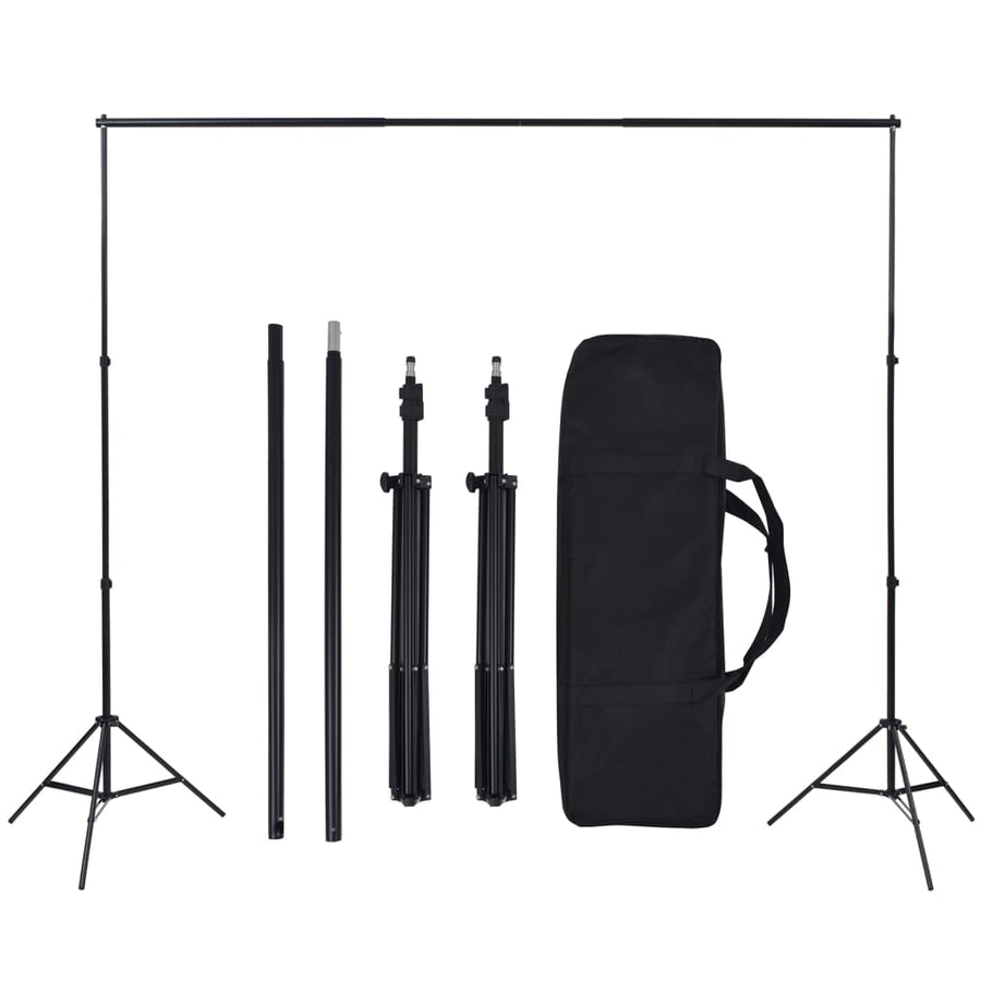Fotostudioset Met Verlichtingsset, Achtergrond En Reflector