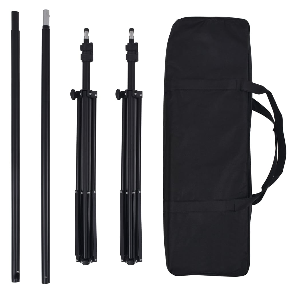 Fotostudioset Met Verlichtingsset, Achtergrond En Reflector