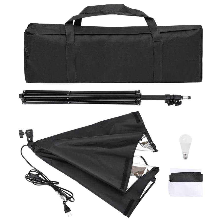 Fotostudioset Met Softboxlamp, Achtergrond En Reflector