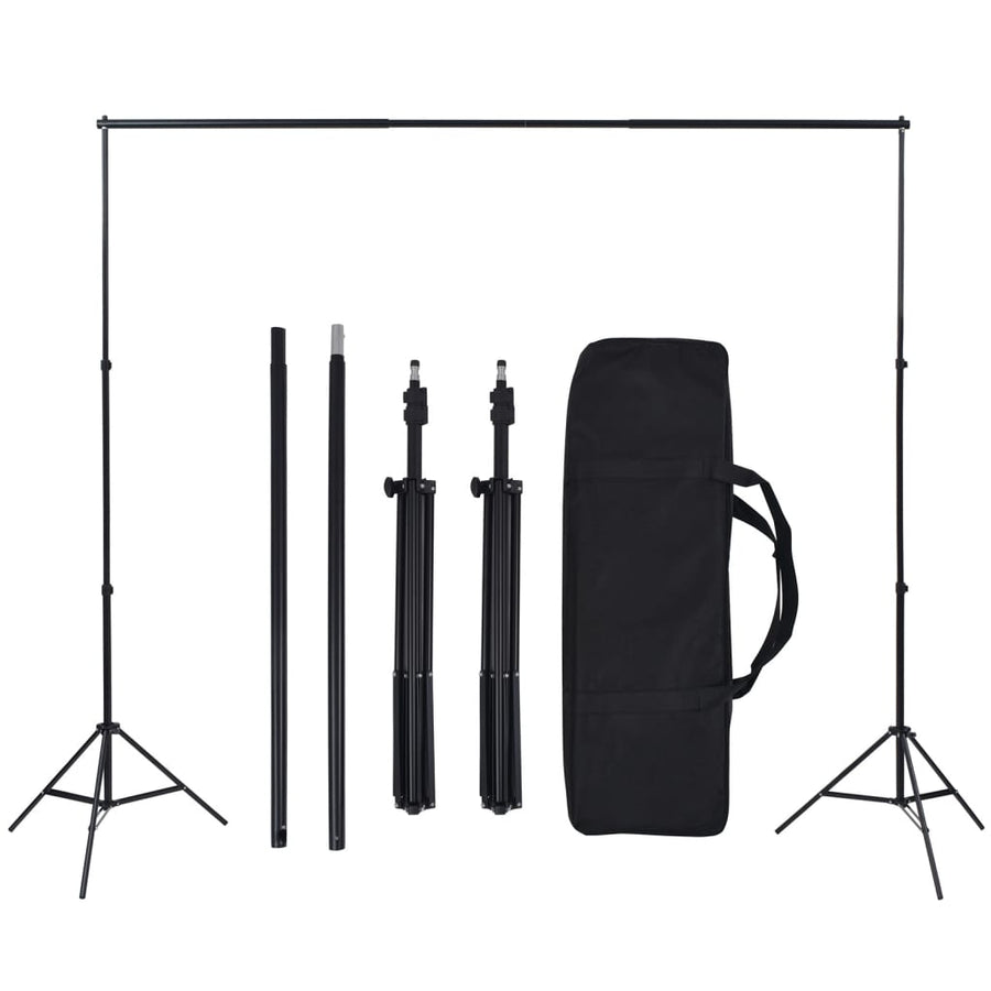 Fotostudioset Met Softboxlamp En Achtergrond Bruin En Crème