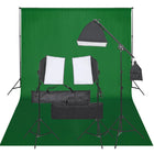 Photo Studio Kit with Lighting Set and Backdrop