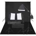 Photo Studio Set with Lighting Kit and Backdrop