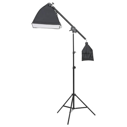 Fotostudioset Met Verlichtingsset En Achtergrond