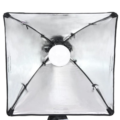 Fotostudioset Met Verlichtingsset, Achtergrond En Reflector