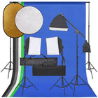Fotostudioset verlichting achtergrond reflector