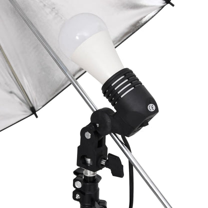 Fotostudioset Met Verlichtingsset En Achtergrond