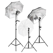 Fotostudioset Met Verlichtingsset En Achtergrond