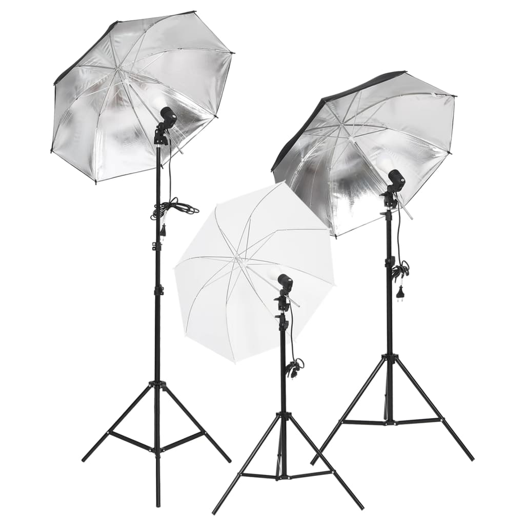Fotostudioset Met Verlichtingsset En Achtergrond