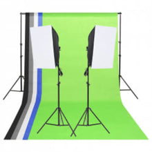 Fotostudioset Met Verlichtingsset, Achtergrond En Reflector