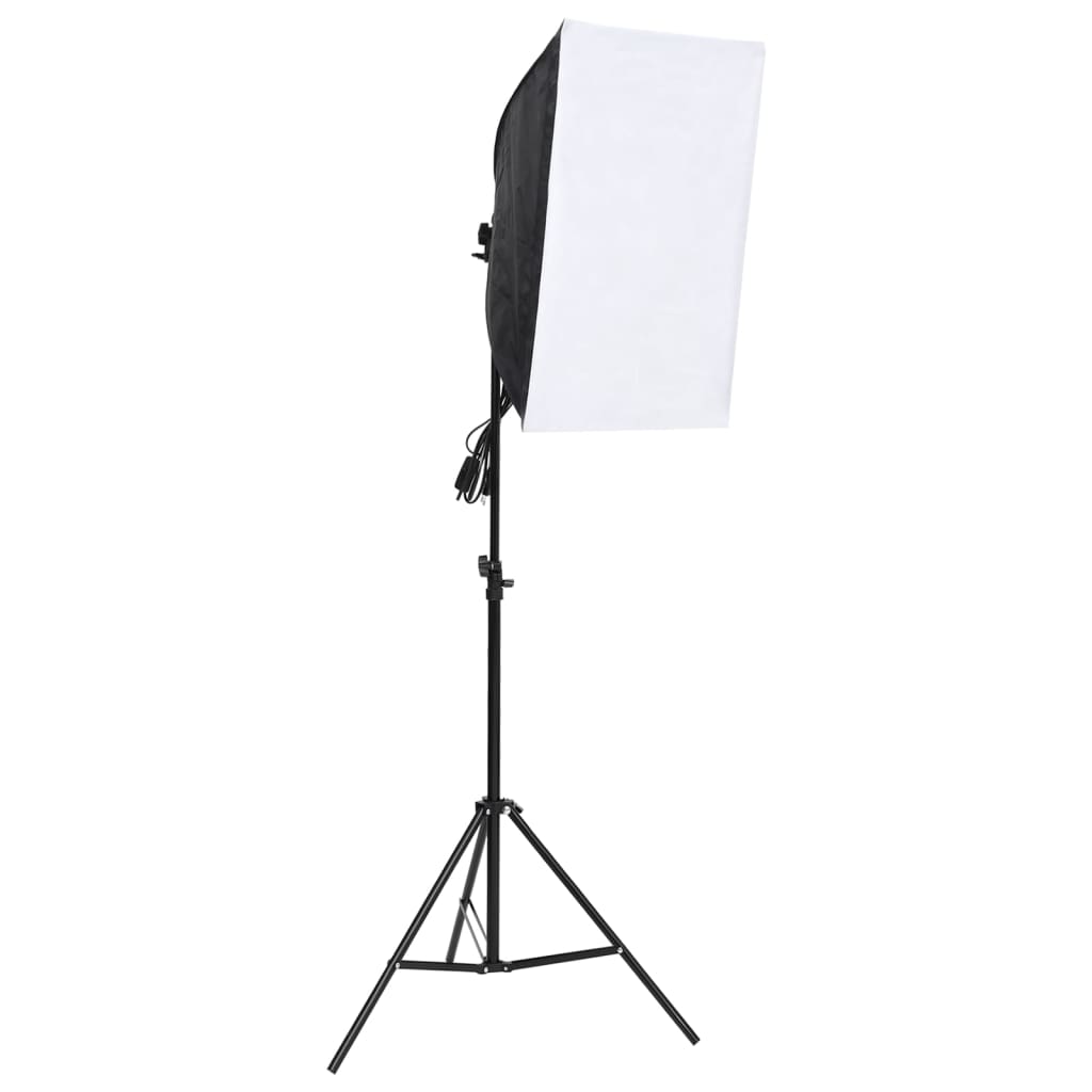 Fotostudioset Met Verlichtingsset, Achtergrond En Reflector