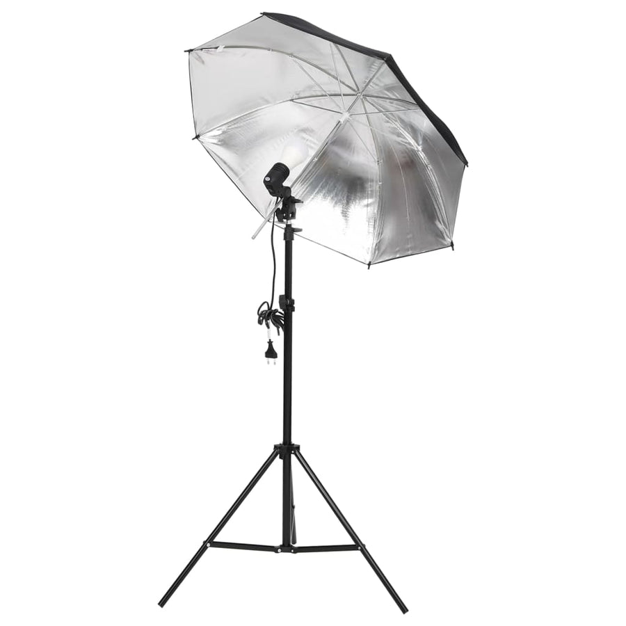 Fotostudioset Met Verlichtingsset, Achtergrond En Reflector