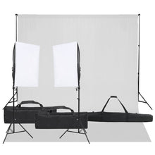 Fotostudioset Met Verlichtingsset En Achtergrond
