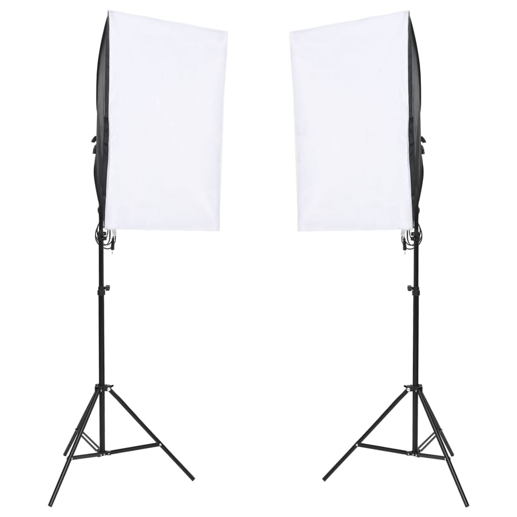 Fotostudioset Met Verlichtingsset En Achtergrond