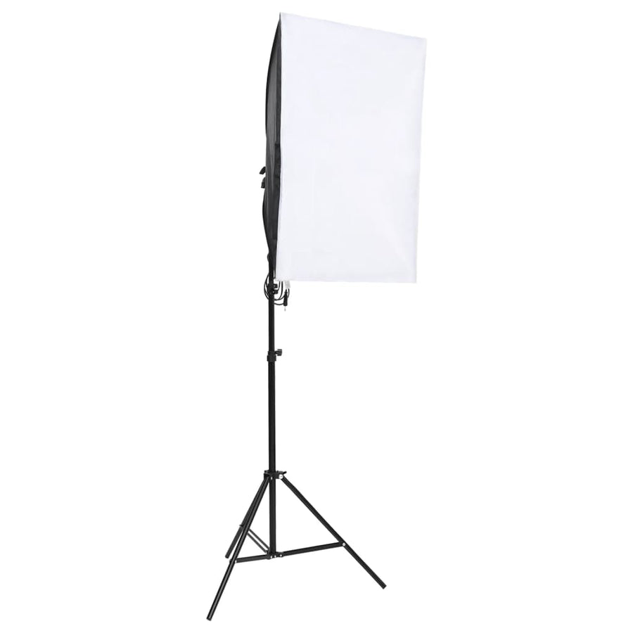 Fotostudioset Met Verlichtingsset En Achtergrond