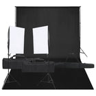 Photo Studio Set with Lighting Kit and Backdrop