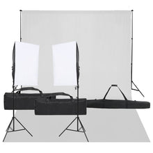 Fotostudioset Met Verlichtingsset En Achtergrond