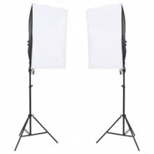 Fotostudioset Met Verlichtingsset En Achtergrond