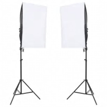Fotostudioset Met Verlichtingsset En Achtergrond
